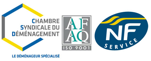 Certifié ISO 9001 et NF en Déménagement et garde-meubles 
